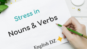 stress in nouns and verbs